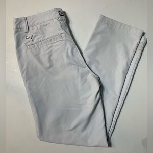 Puma WAY 1 Golf Pants Men's 34 x 32 Chino Light Gray Work Performance Casual